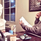 Image for article titled An ode to this photo of Channing Tatum writing Magic Mike 2 while looking at a bust of Matthew McConaughey